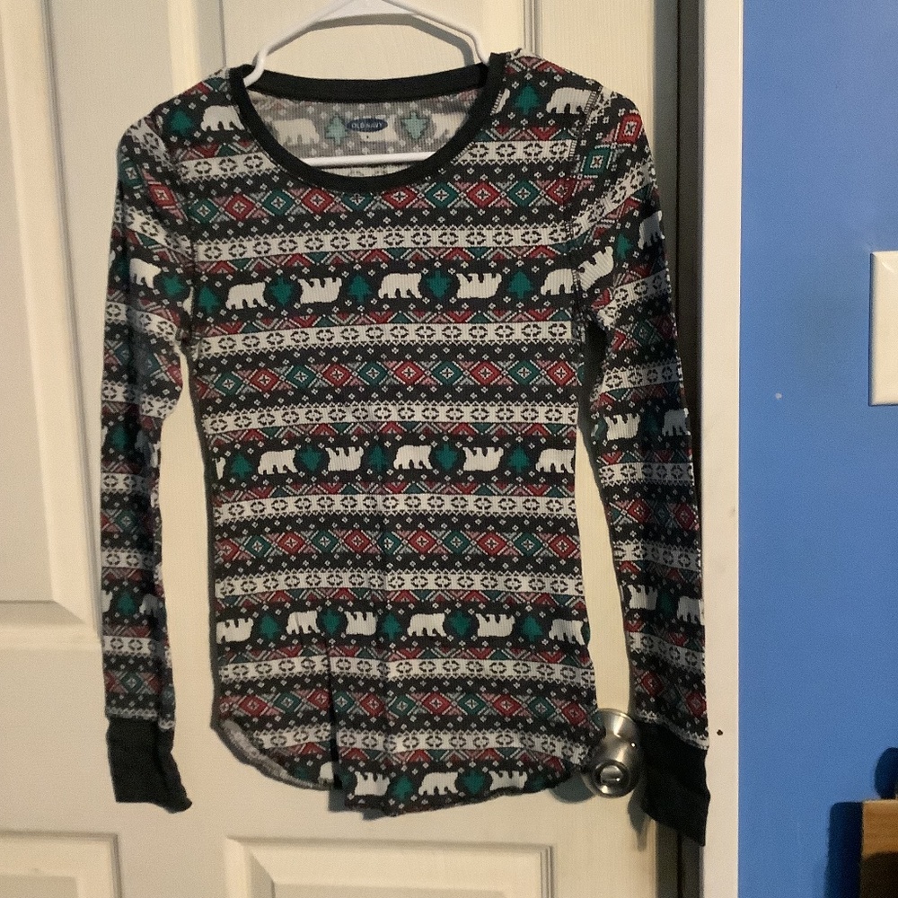 Women’s Old Navy Long sleeved Print Top Size S